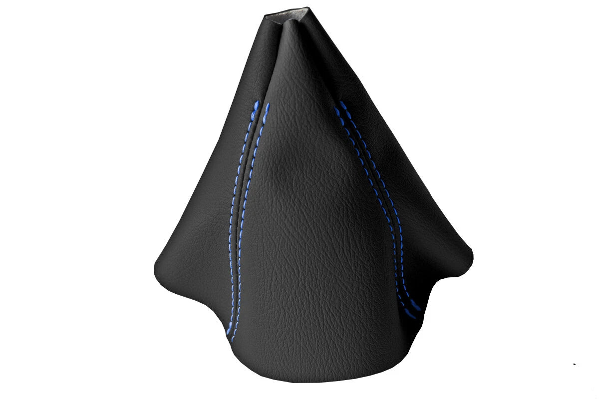 Leather Manual Shift Boot Cover for BMW F30 F31 F32 F33 (2014–2019) Blue Stitch