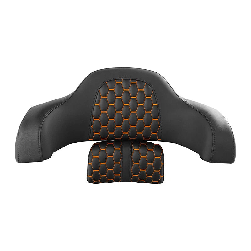 Rear Trunk Passenger Backrest for Indian Roadmaster (2015–2023) Black Orange