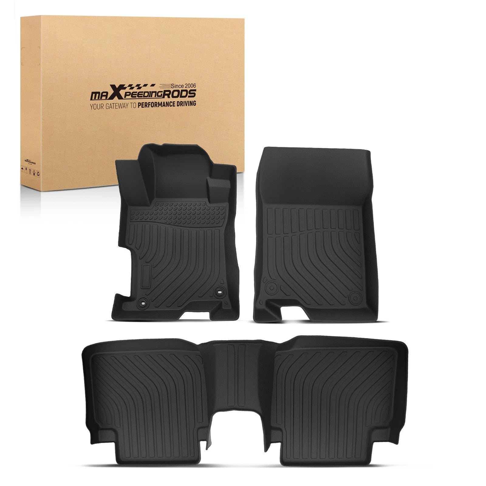 Set of 4 Anti-Slip Carpet Floor Mats for Honda Accord Sedan (2008–2012)