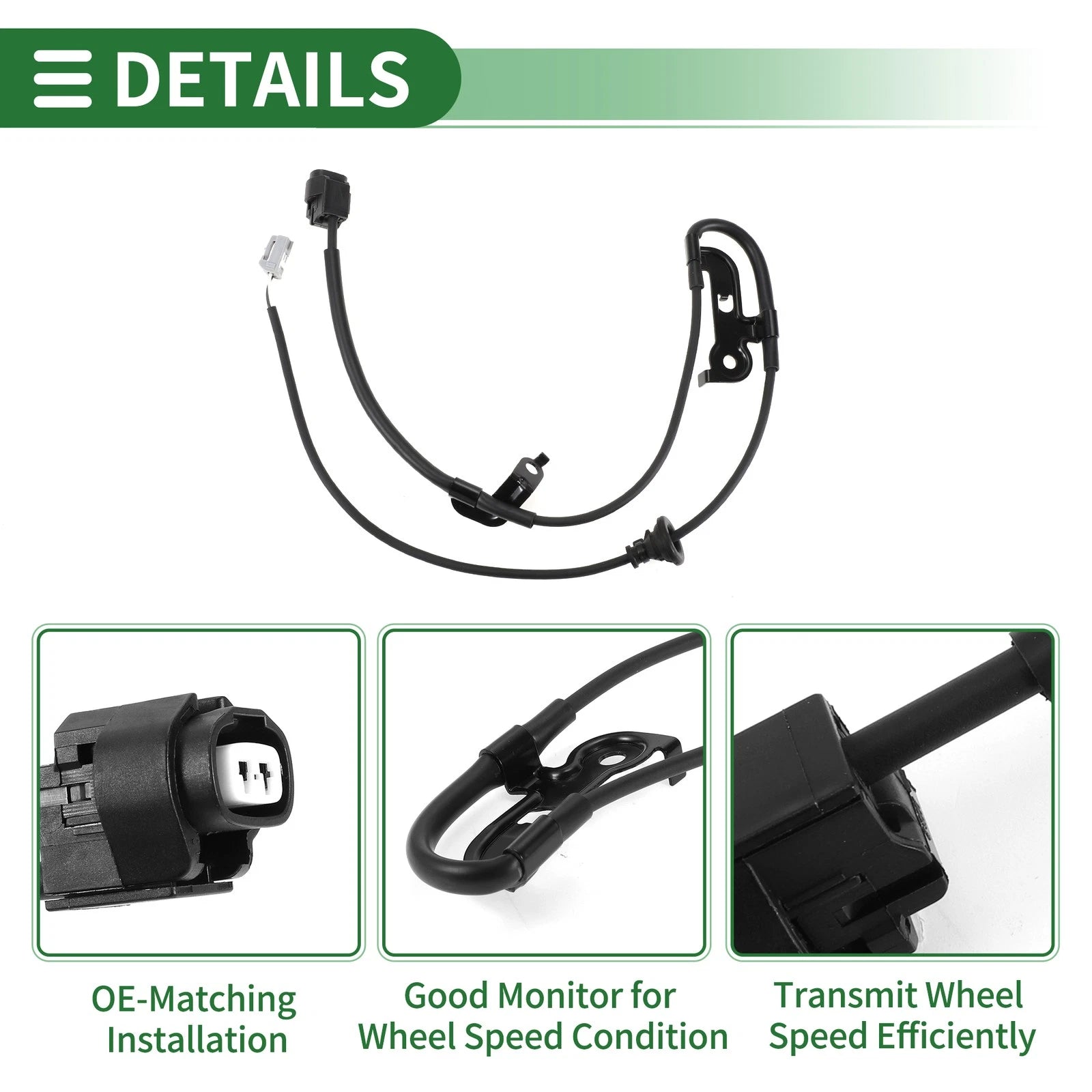 ABS Wheel Speed Sensor No. 8951633060 for Toyota Camry Avalon (2018–2023)