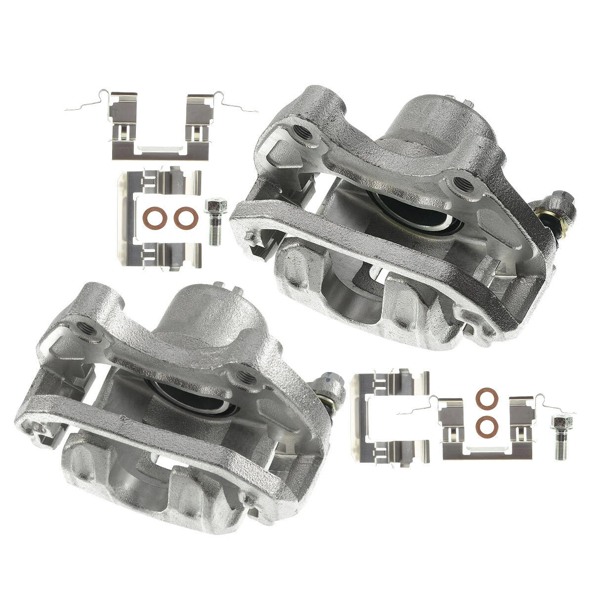 Set of 4 Brake Calipers with Bracket for Nissan Altima (2002–2006)