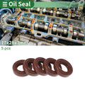 Set of 5 Oil Seal Rotary Shaft Seal FKM Rubber 17x28x7mm