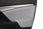 Front Insert Door Panel for Honda Civic Sedan (2012–2015) Gray Leather Synthetic