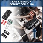 2 Pin Fan Radiator Connector Plug for Toyota 
