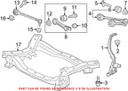 Front Lower Rearward Suspension Control Arm for Chrysler Dodge (OEM)