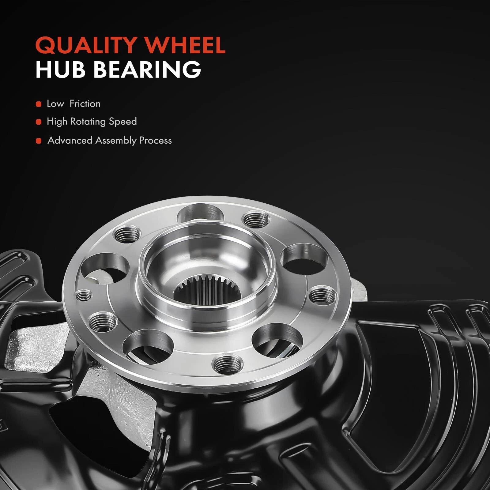 Front Left Steering Knuckle & Hub Bearing for Mercedes-Benz CLA/GLA (2014–2020)
