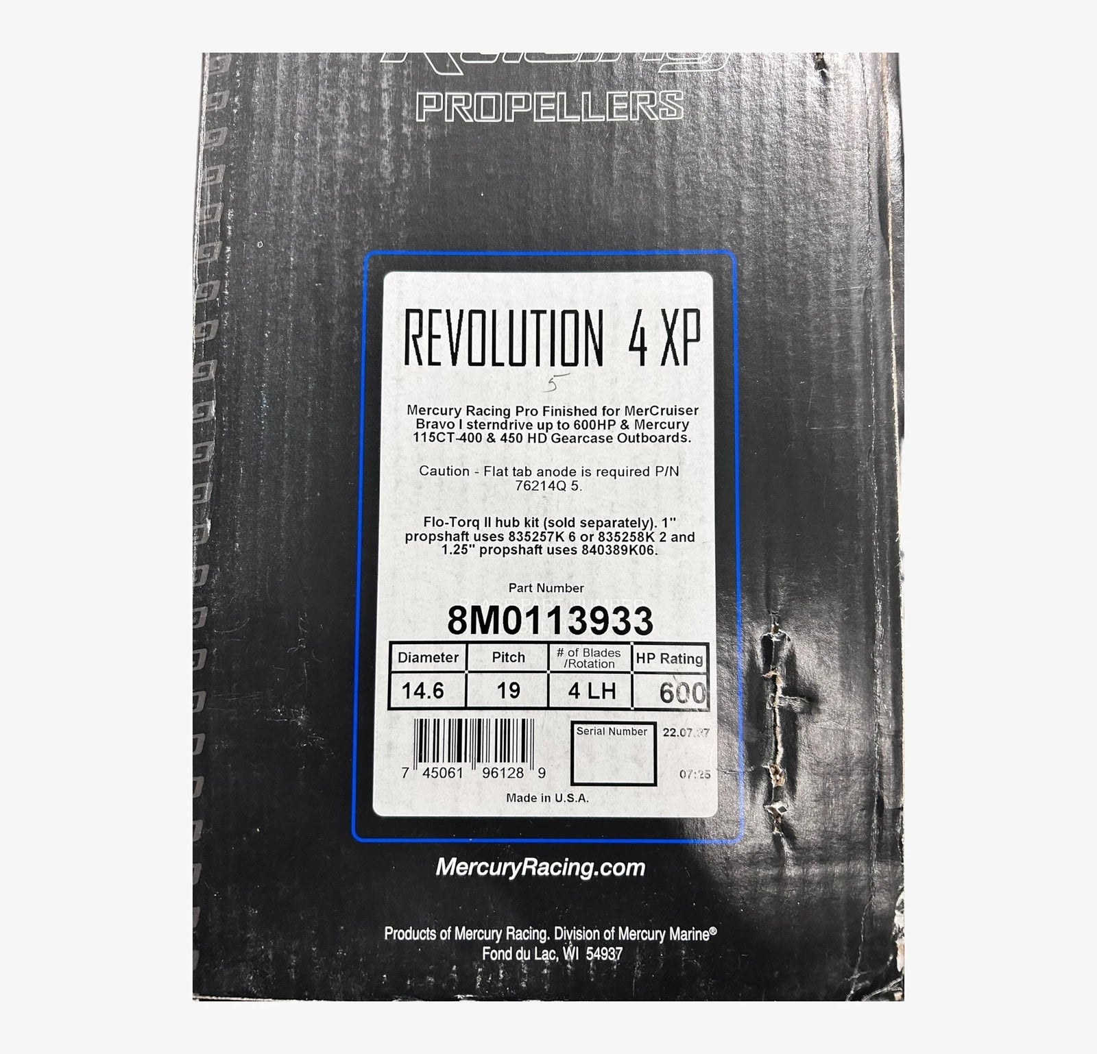 Revolution 4 XP Propeller for Mercury Rev 4 (14.6 x 19 LH)