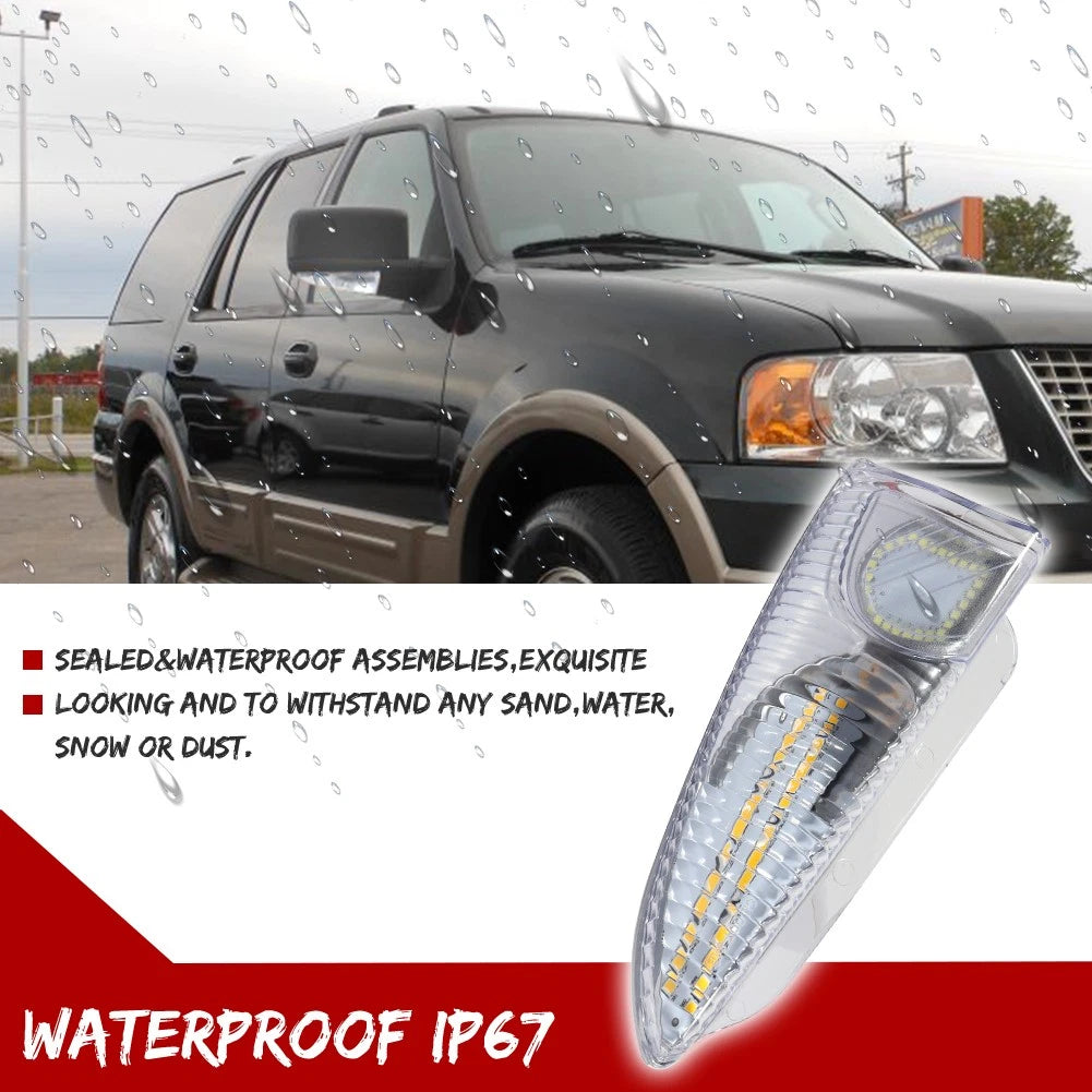 Dynamic LED Mirror Turn Signal Puddle Lights for Ford Expedition Navigator (2003–2006)