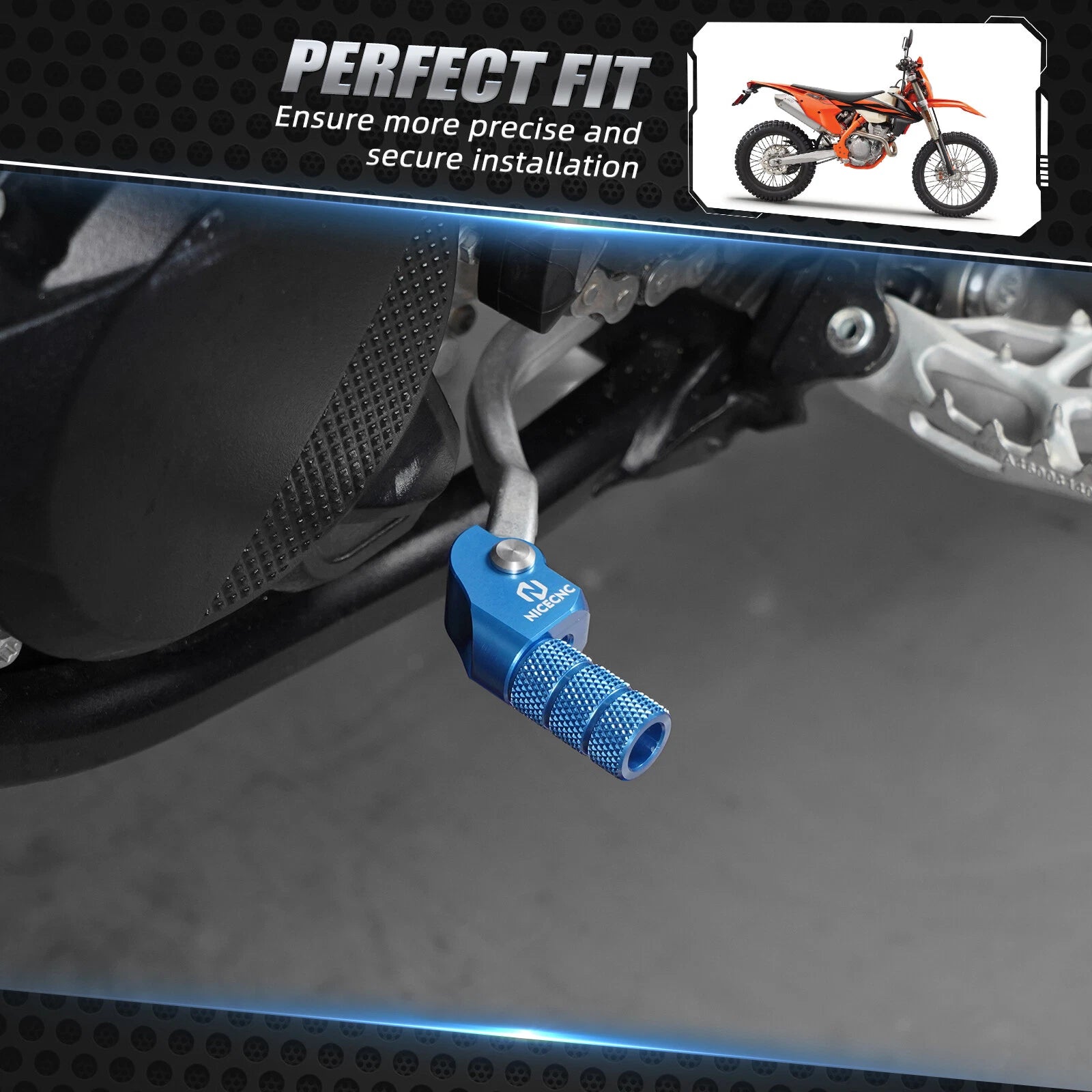 Adjustable Brake Pedal Shift Lever Tip for Husqvarna TE FE FC 125-501 (2017–2024)