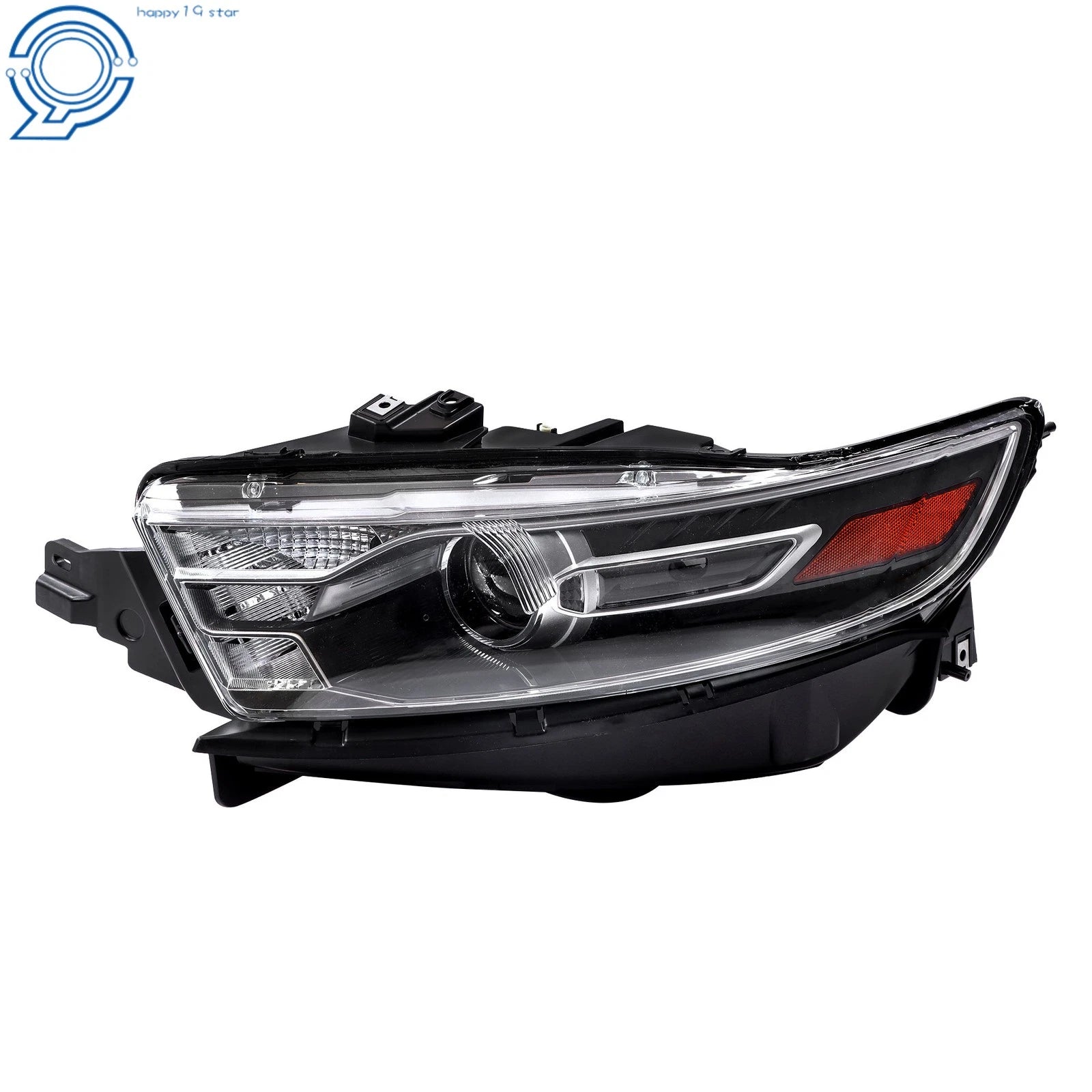 Halogen Projector Headlight for Ford Taurus (2014–2016) Left, Gray Trim