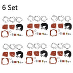 Set of 6 Carburetor Rebuild Kits for Johnson Evinrude (438996, 436852, 18-7247)