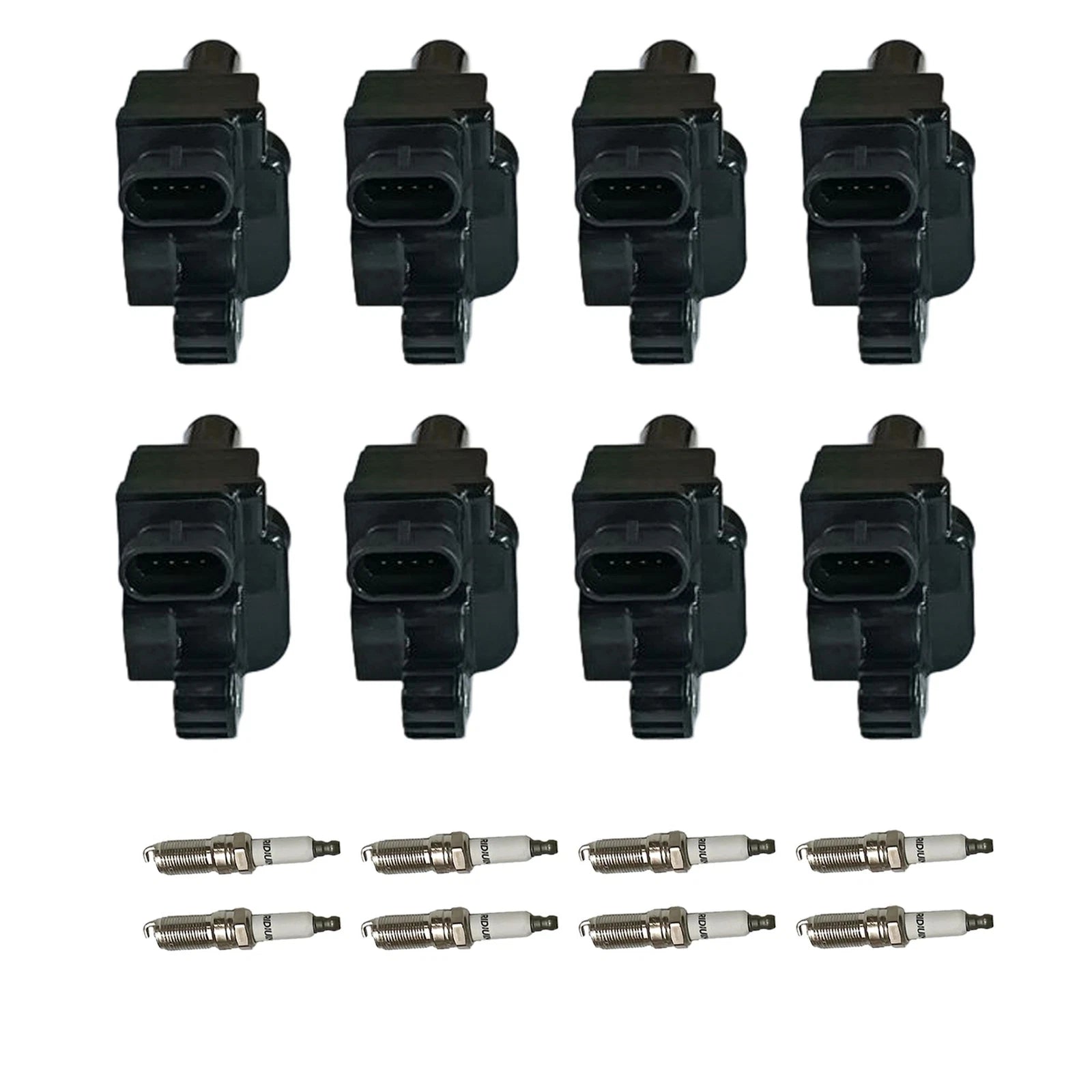 Set of 8 Ignition Coils & Spark Plugs for Tahoe Yukon Sierra 1500 (2007–2014)