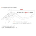 Short Clutch Brake Lever for Yamaha Raptor 700 700R SE (2008–2020)