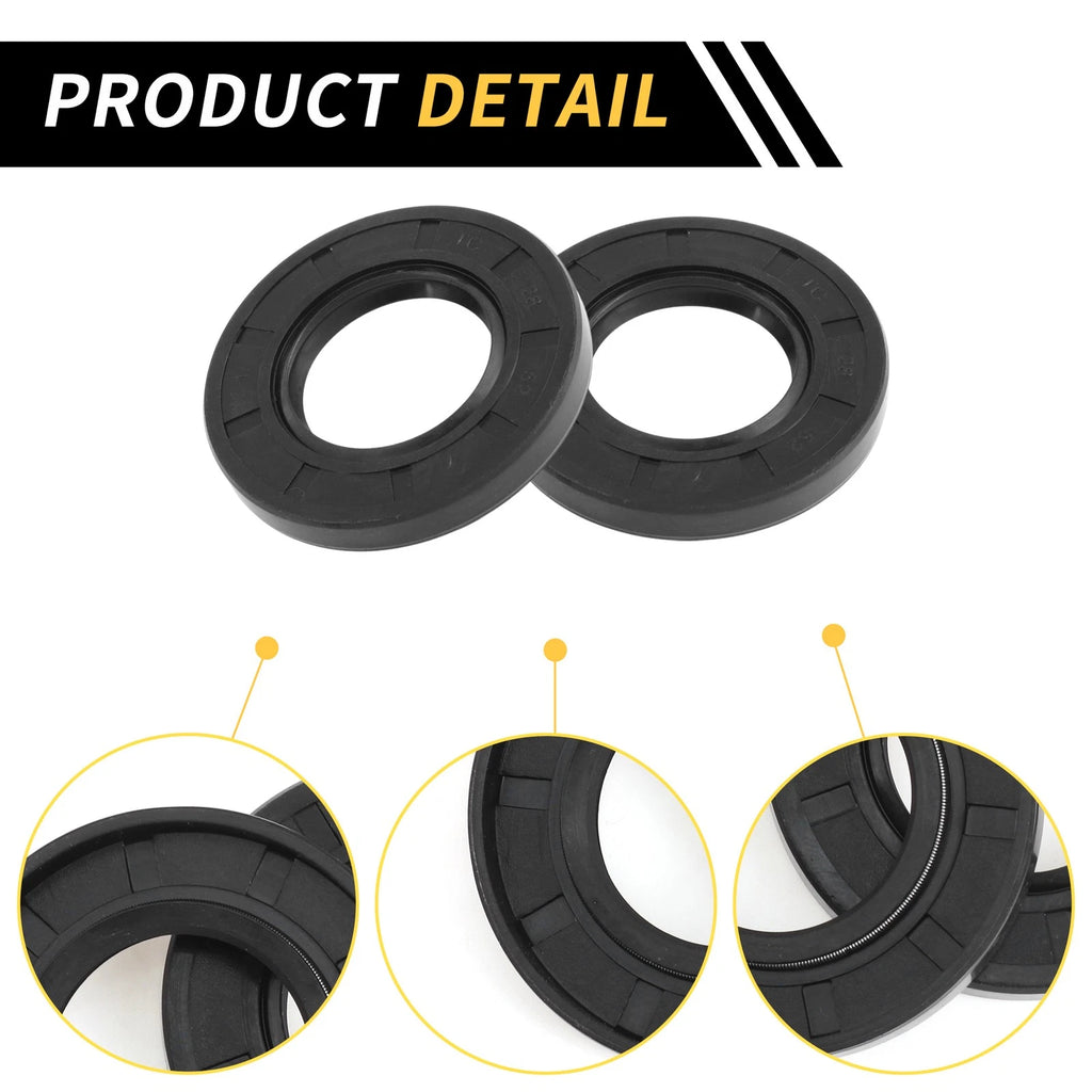 Set of 5 Oil Seal Ring 28x52x7mm NBR Rubber for Rotary Shaft