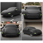 Waterproof Car Cover for Volkswagen New Beetle (1998–2019) with Zipper Black