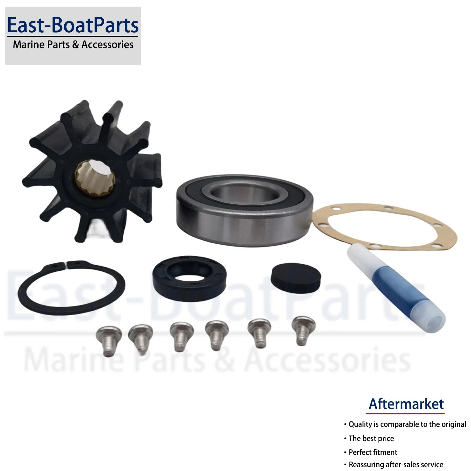 Repair Kit for Volvo Penta Crank Driven Sea Water Pump (855722, 857451, 826456)
