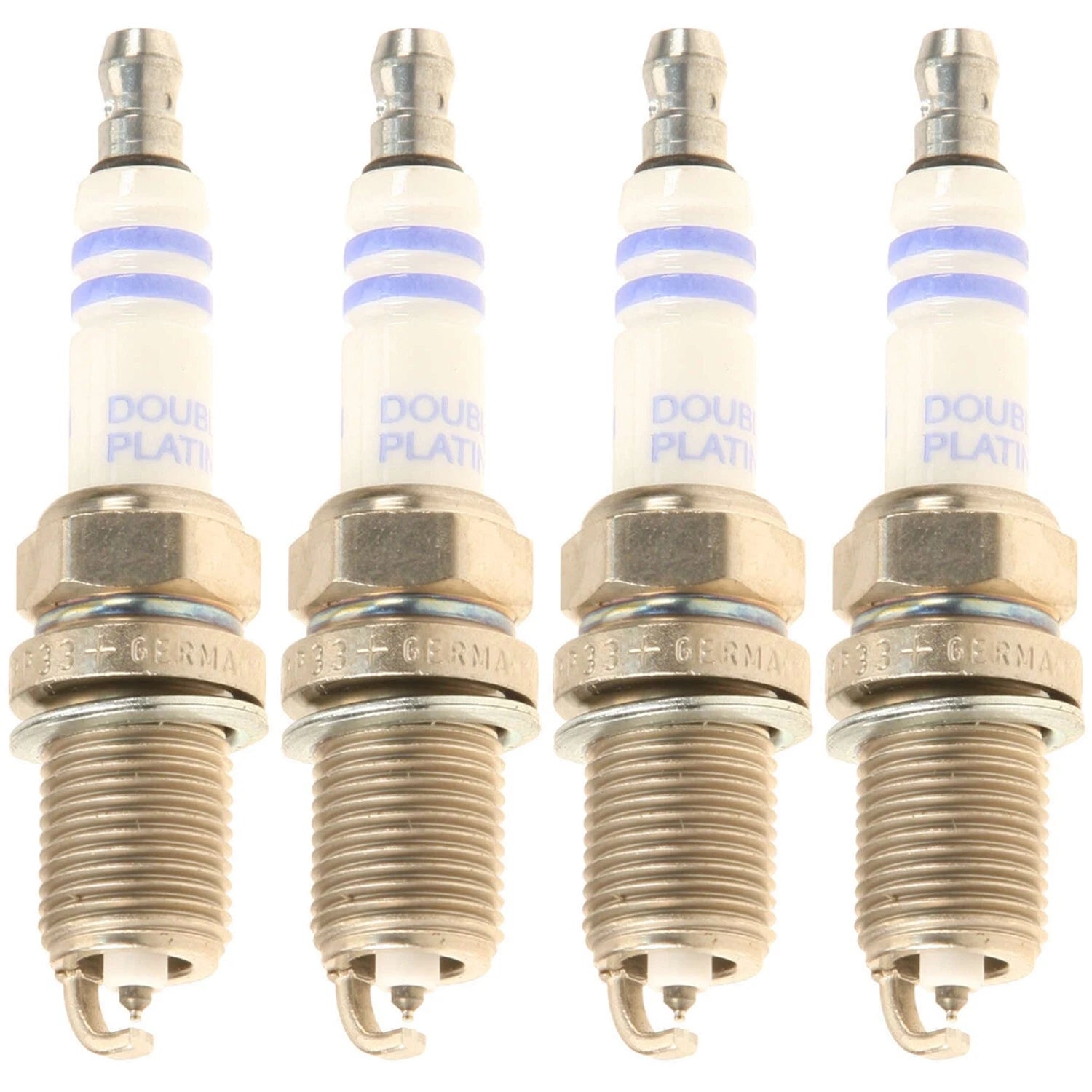 Set of 4 Bosch OE Fine Wire Double Platinum Spark Plugs for A4 TT Golf Jetta