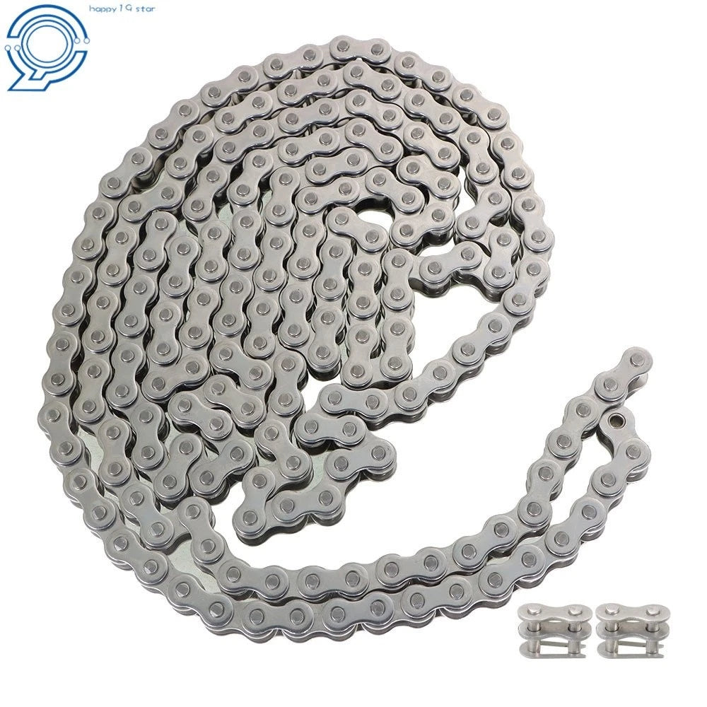 10 Feet of #50SS Stainless Steel Roller Chain with 2 Connectors
