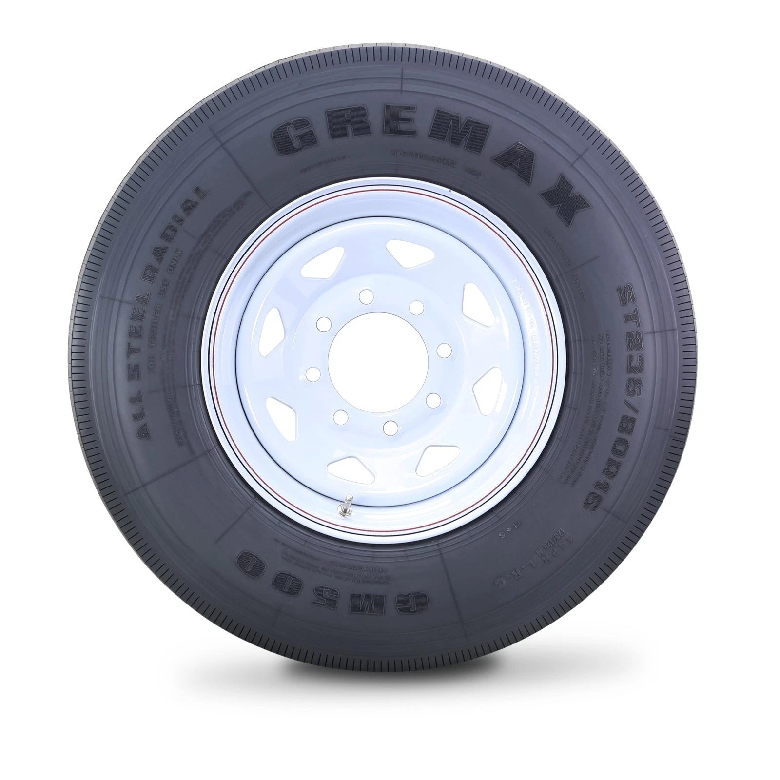 2 GREMAX ST235/80R16 14-Ply Trailer Tire Rims for Trailer (N/A)