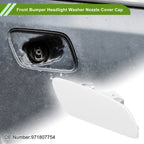 Washer Nozzle Cover Cap for Porsche Panamera 2017-2021 (2 x White)