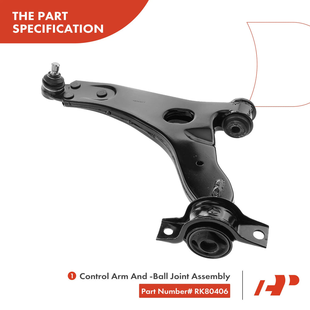 Set of 4 Front Lower Control Arm Ball Joints for Ford Focus (2000-2004)