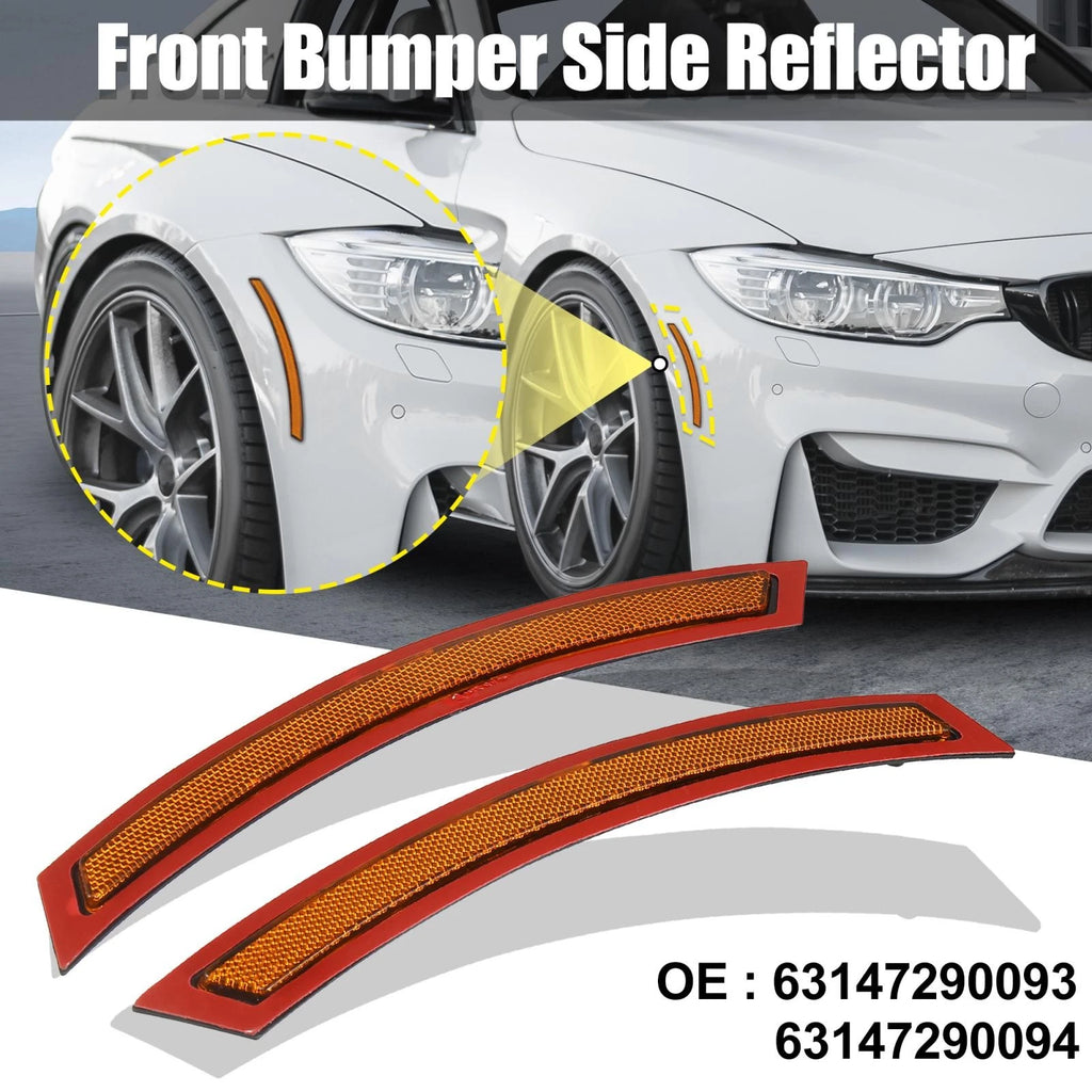 Pair of Front Bumper Reflectors for BMW F15 F85 (2014–2019) 63147290093 63147290094