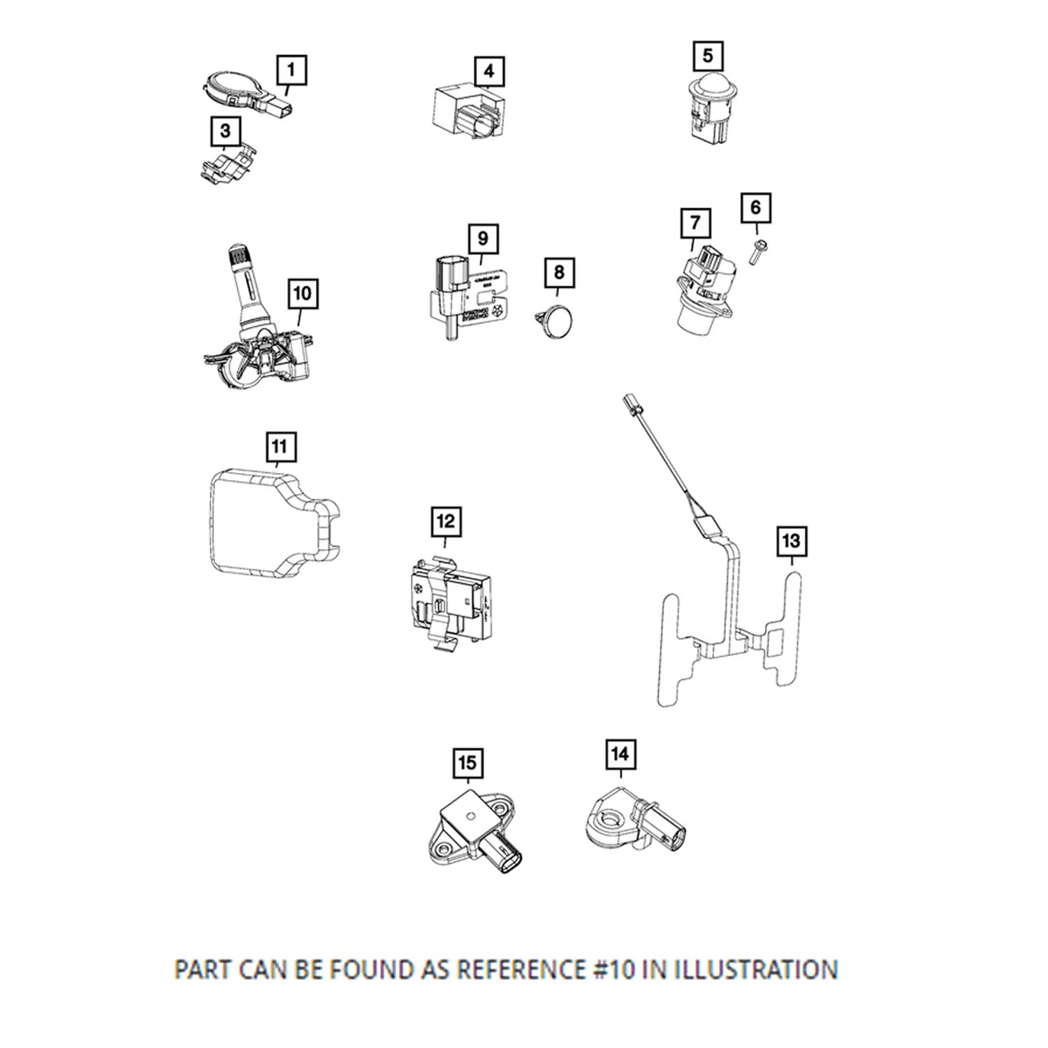 Tire Pressure Monitoring Sensor for Jeep Renegade (2015) - OEM Mopar