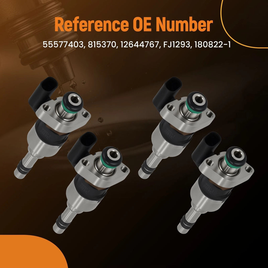 Set of 4 Fuel Injectors for GMC Terrain SL SLE SLT (2018–2020) 55577403 815370