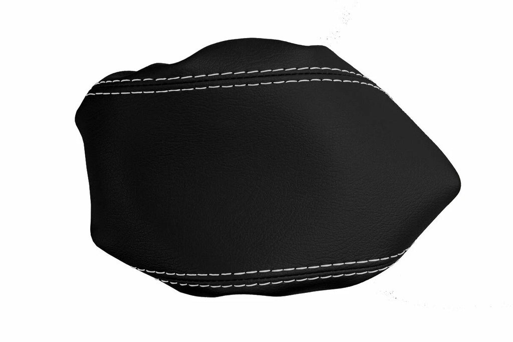 Console Lid Pull Cover Leather for Jeep Compass (2009–2016) White Stitch