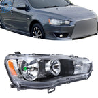Headlight for Mitsubishi Lancer (2008–2017) Passenger Right Halogen