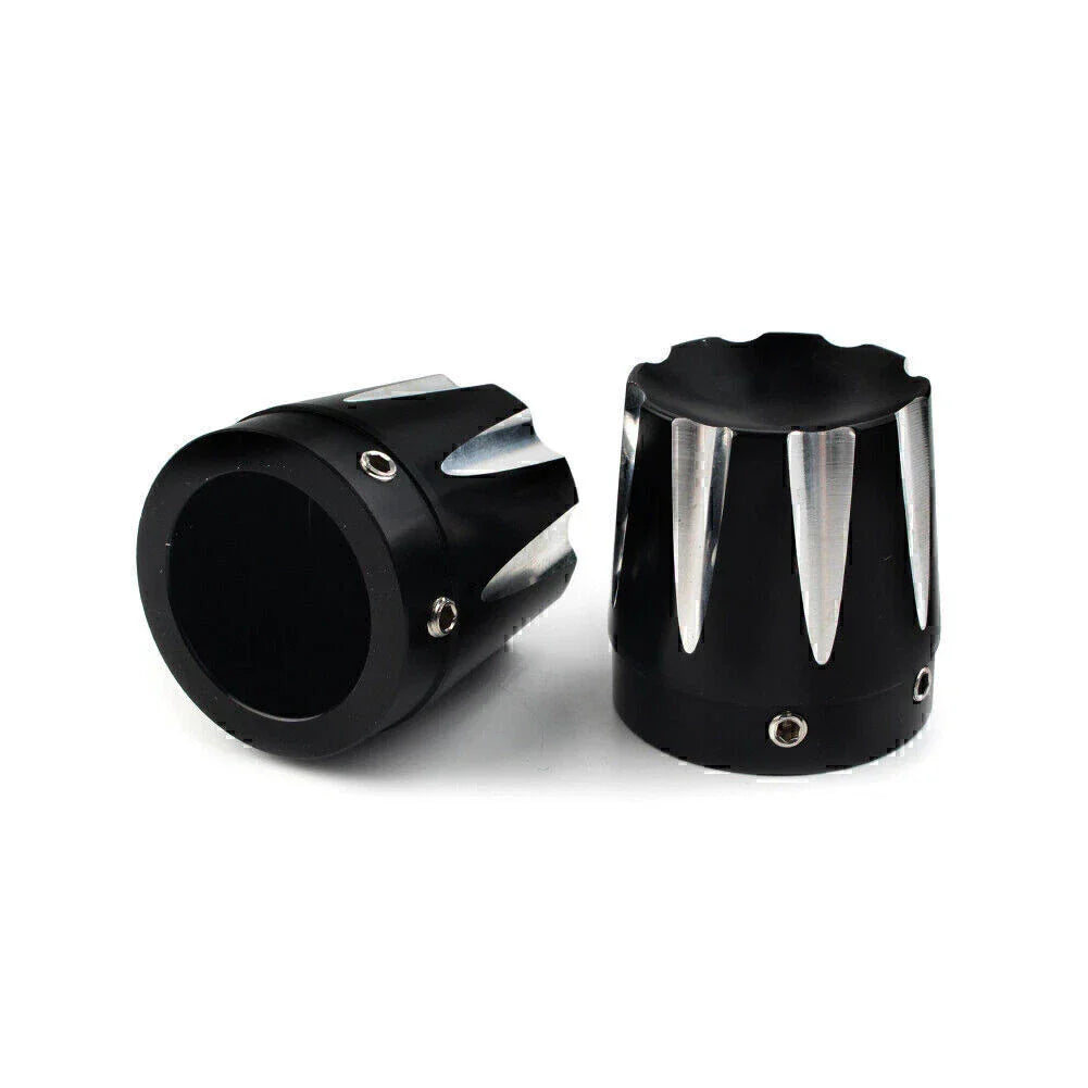 Front Axle Nut Covers for Harley Dyna, Fatboy, Electra, Street Glide, Road King (2006-2023)