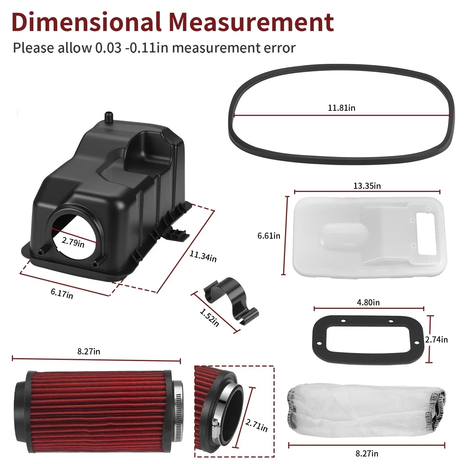Air Box Lid Cover Clip Air Filter Kit for Polaris Sportsman 400 (2001–2005)