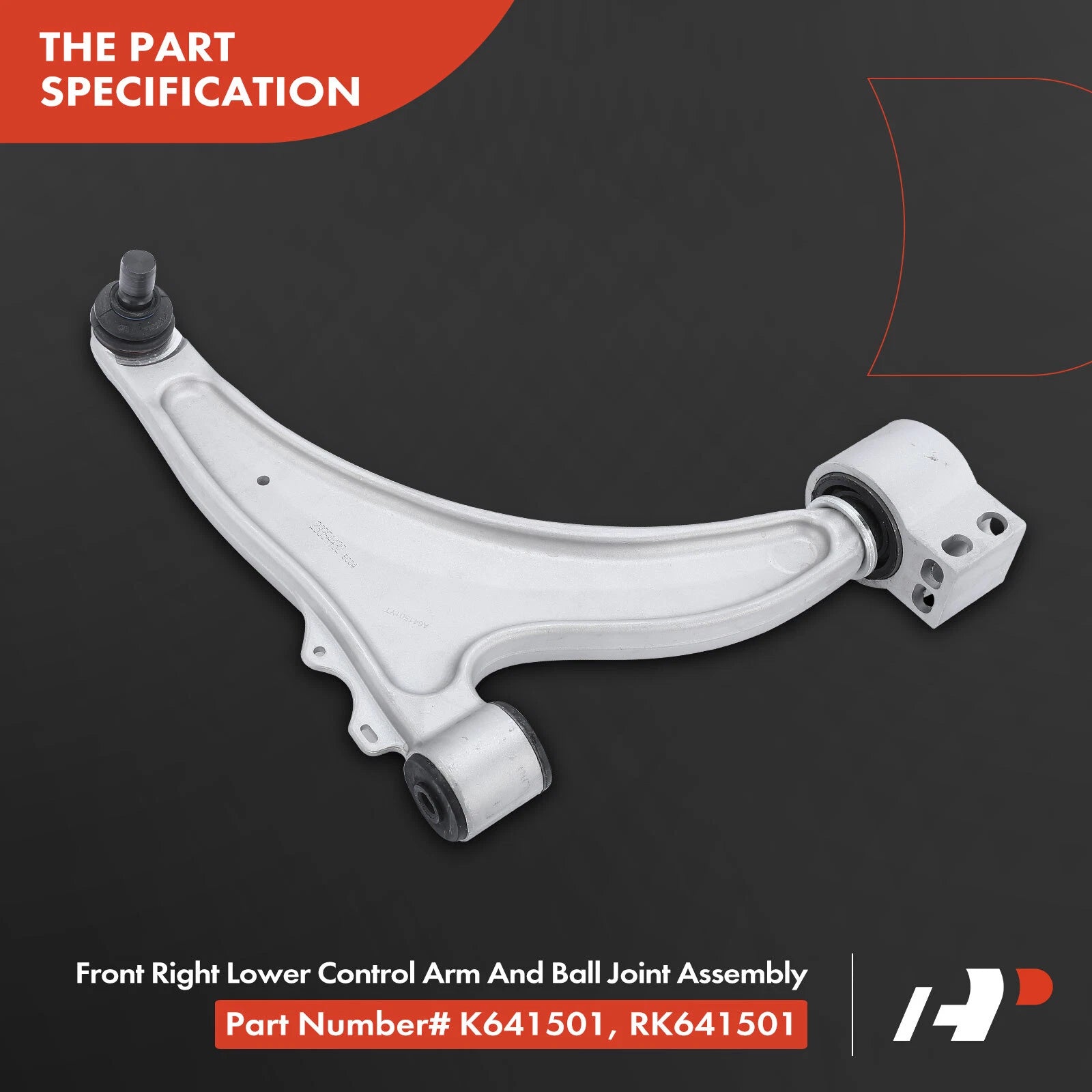 Set of 4 Front Control Arms with Ball Joints for Buick LaCrosse (2011–2016)