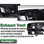 LED DRL Headlights with Bumper Lamps for GMC Sierra Yukon (1999–2007)