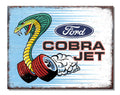 Ford Cobra Jet Metal Sign for Man Cave Garage (12.5" x 16") - 2887