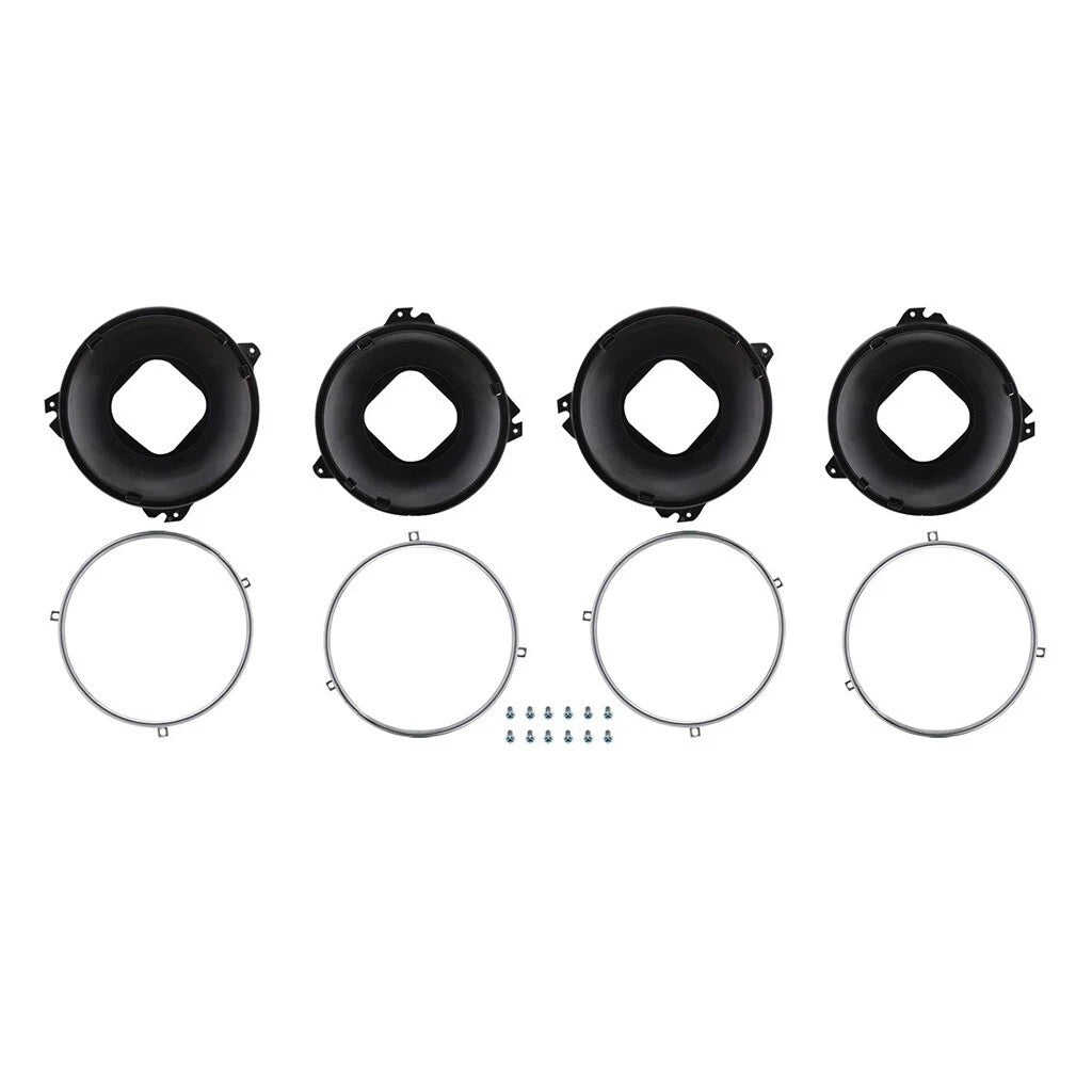 Headlight Mounting Bucket and Retaining Ring Set for 1967–1972 GMC Pickup