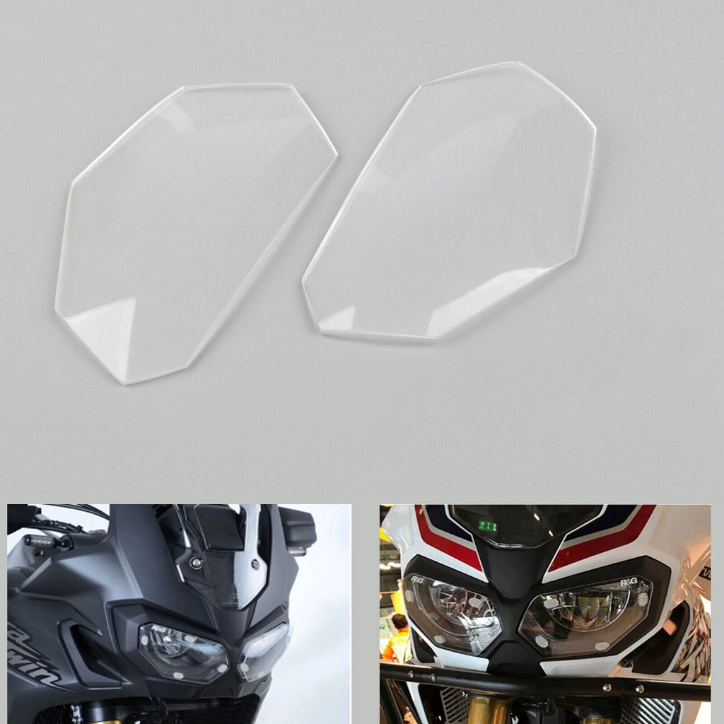 Front Headlight Lens Covers Guard for Honda CRF1000L Africa Twin (2016–2017) CR T9
