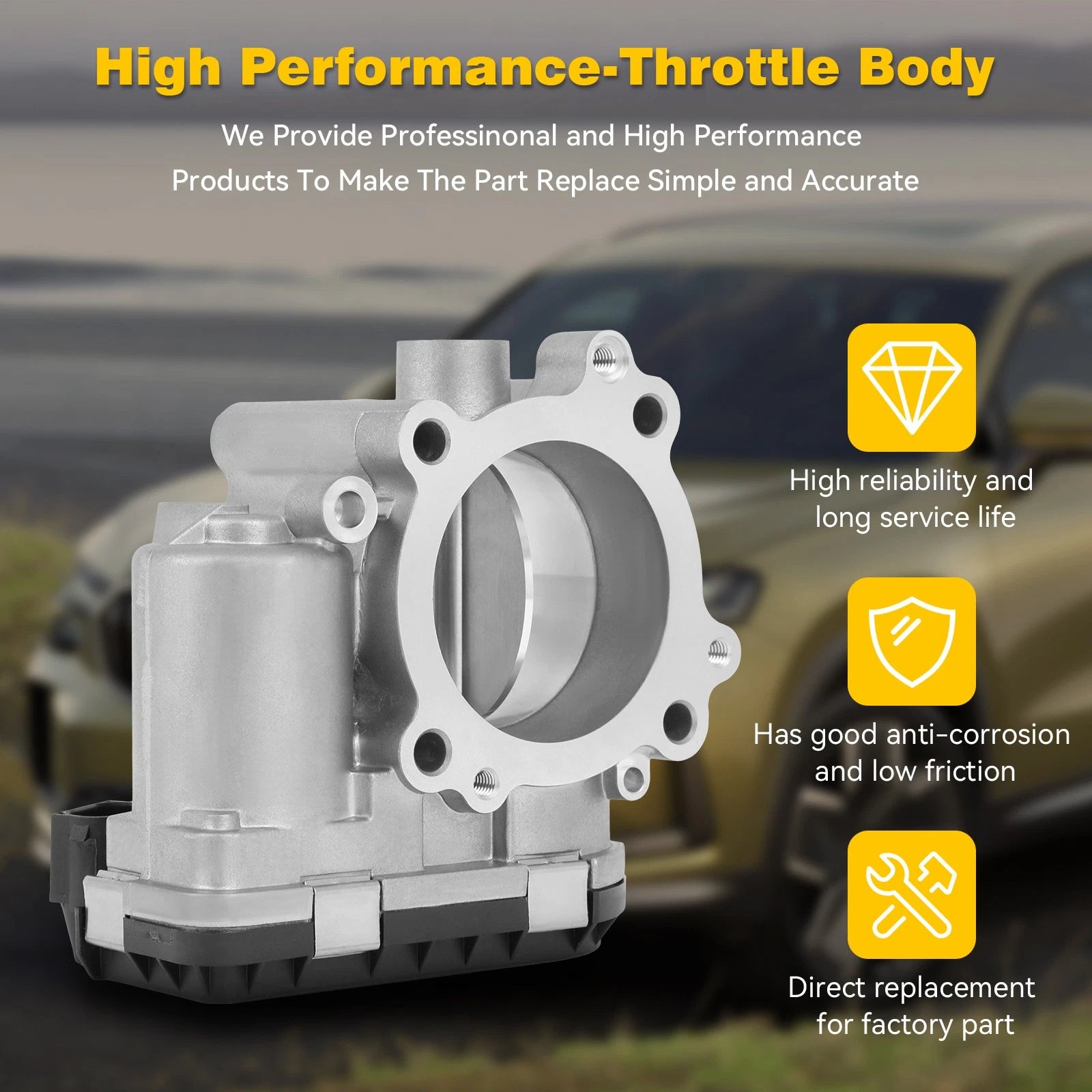 Throttle Body for Jeep Grand Cherokee, Dodge Sprinter 3500 (2007–2009)