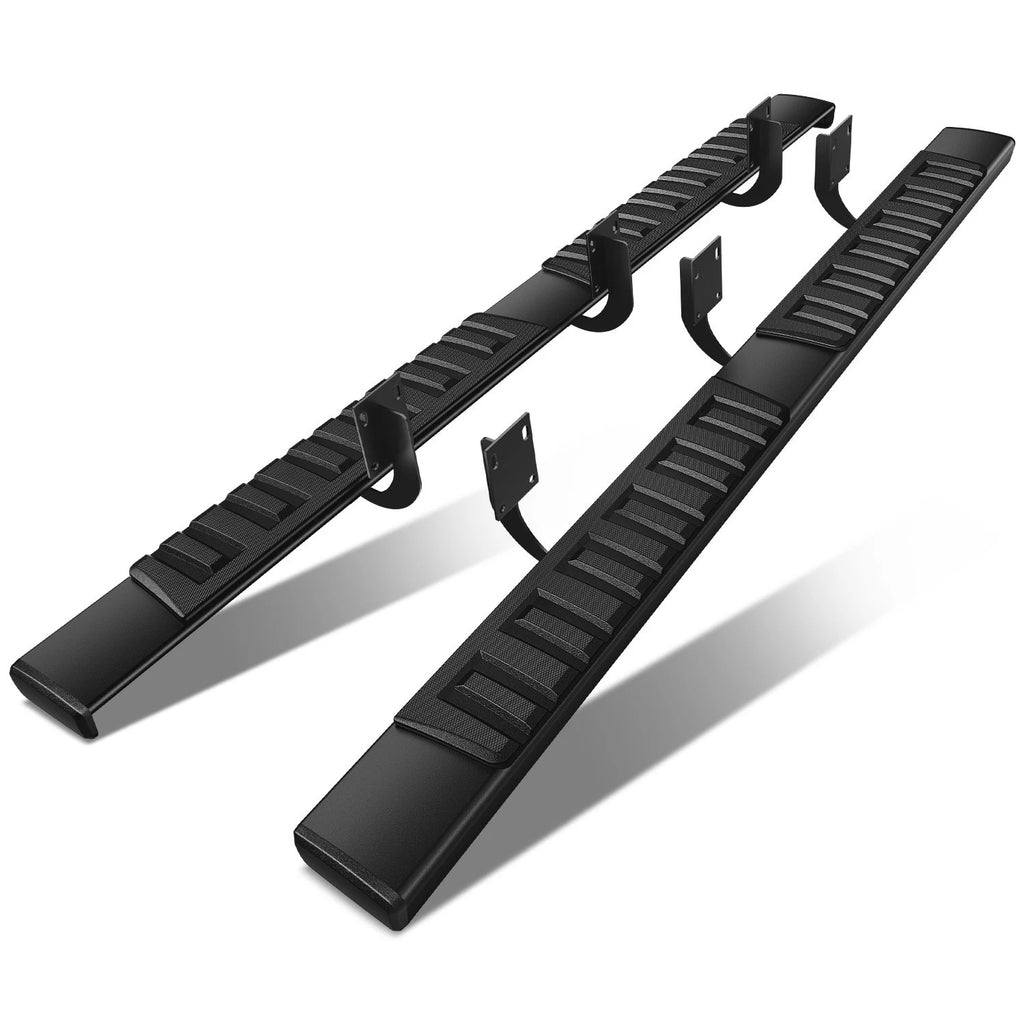 Set of 2 Running Boards for Ford F250-F550 Super Duty (1999–2016) 6" Black