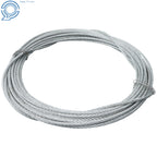 Galvanized Steel Cable 3/16 in x 50 FT 7X19 Strands 4200lbs Strength