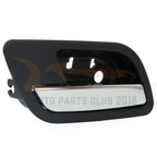 Black & Chrome Rear Interior Door Handle for Chevy GMC (2007-2014)