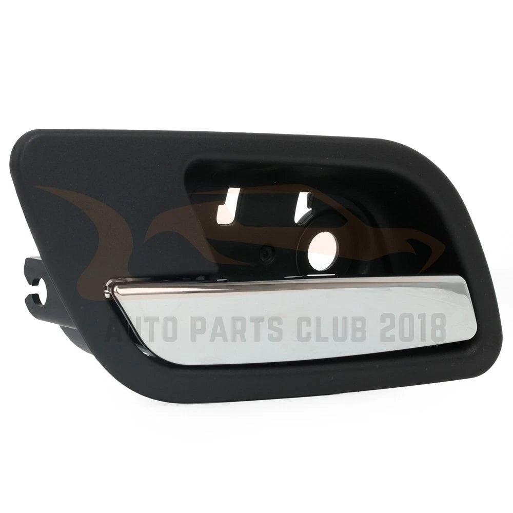 Black & Chrome Rear Interior Door Handle for Chevy GMC (2007-2014)