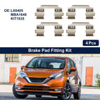Brake Pad Fitting Kit for Nissan Note (2006–2012) No.LX0405 4Pcs