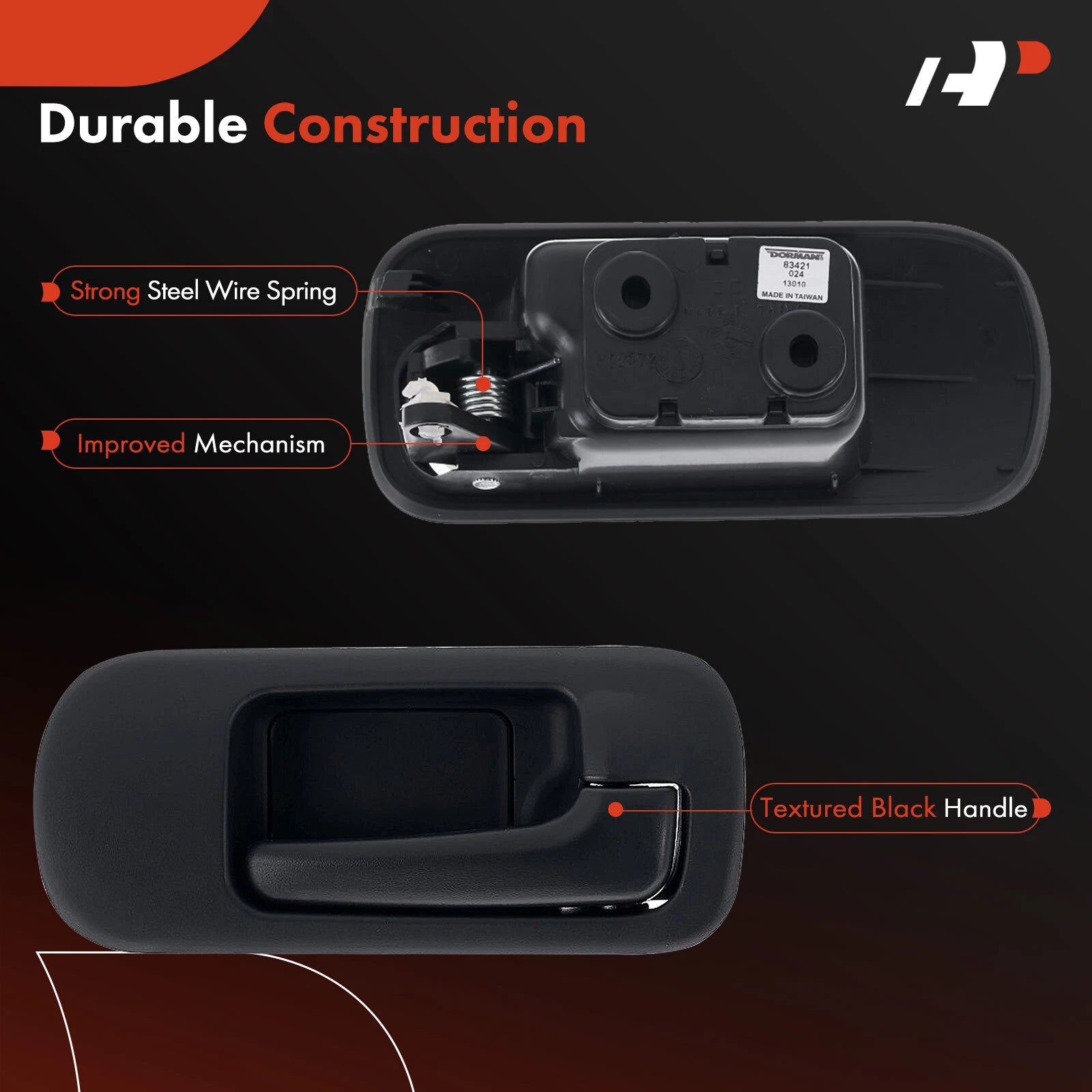 Front Right Plastic Interior Door Handle for Honda Civic (2001-2005)