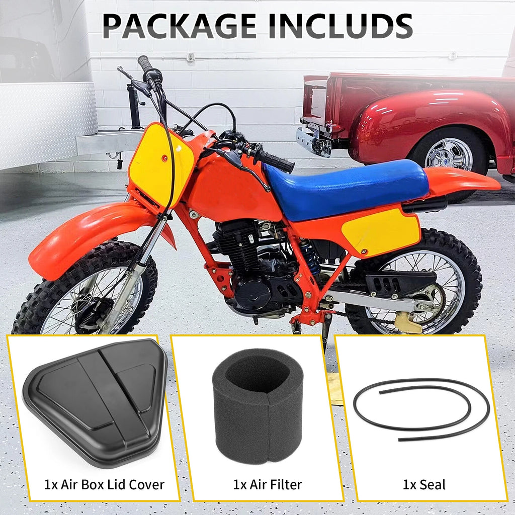 Air Filter Set for Honda XR80R XR100R (1985–2003) - Includes Lid Cover & Seal