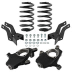 2" Front 4" Rear Drop Lowering Kit for GMC Yukon (2007–2014) Spindles + Springs