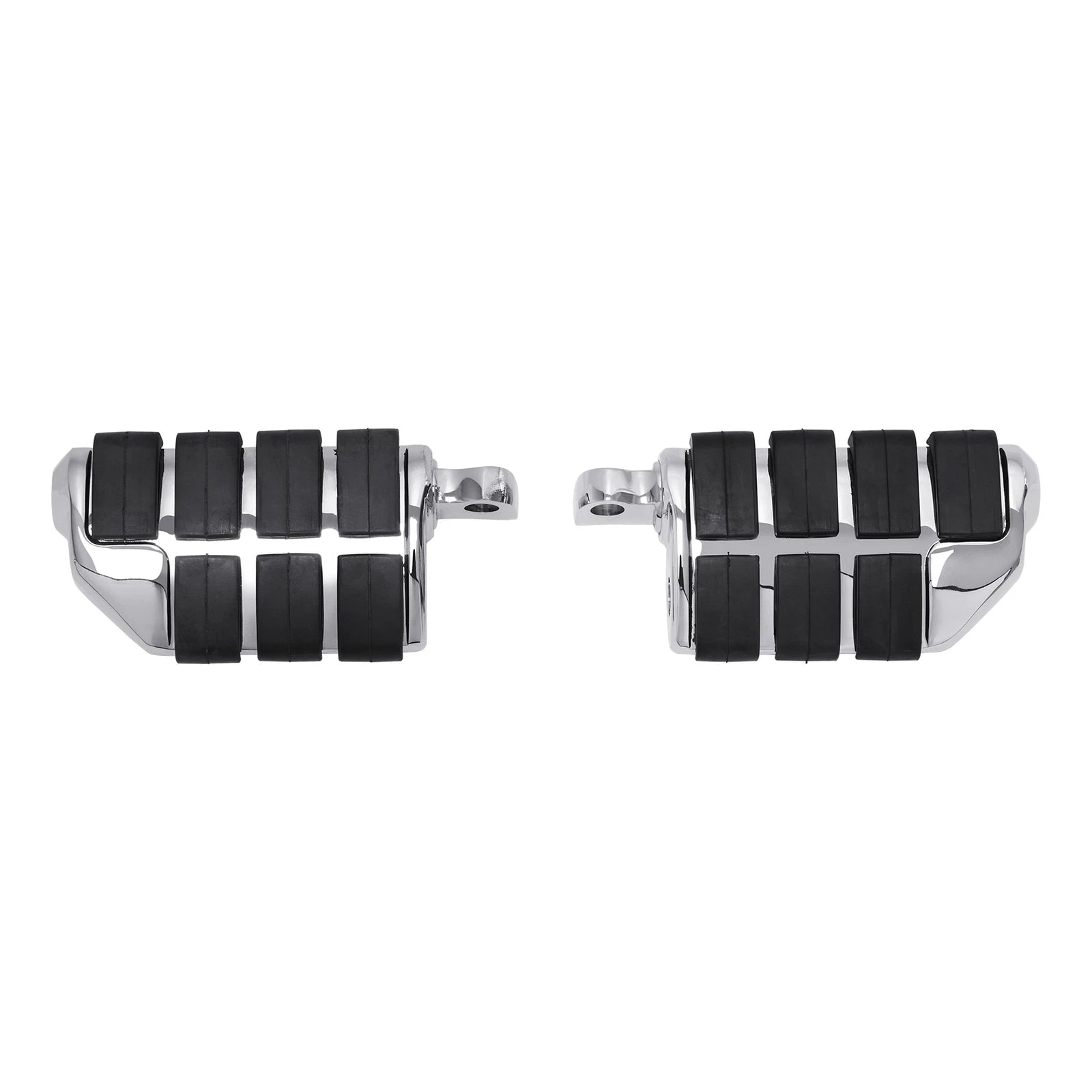 Chrome Wing Male Mount Footpegs for Harley Softail Dyna Glide Sportster