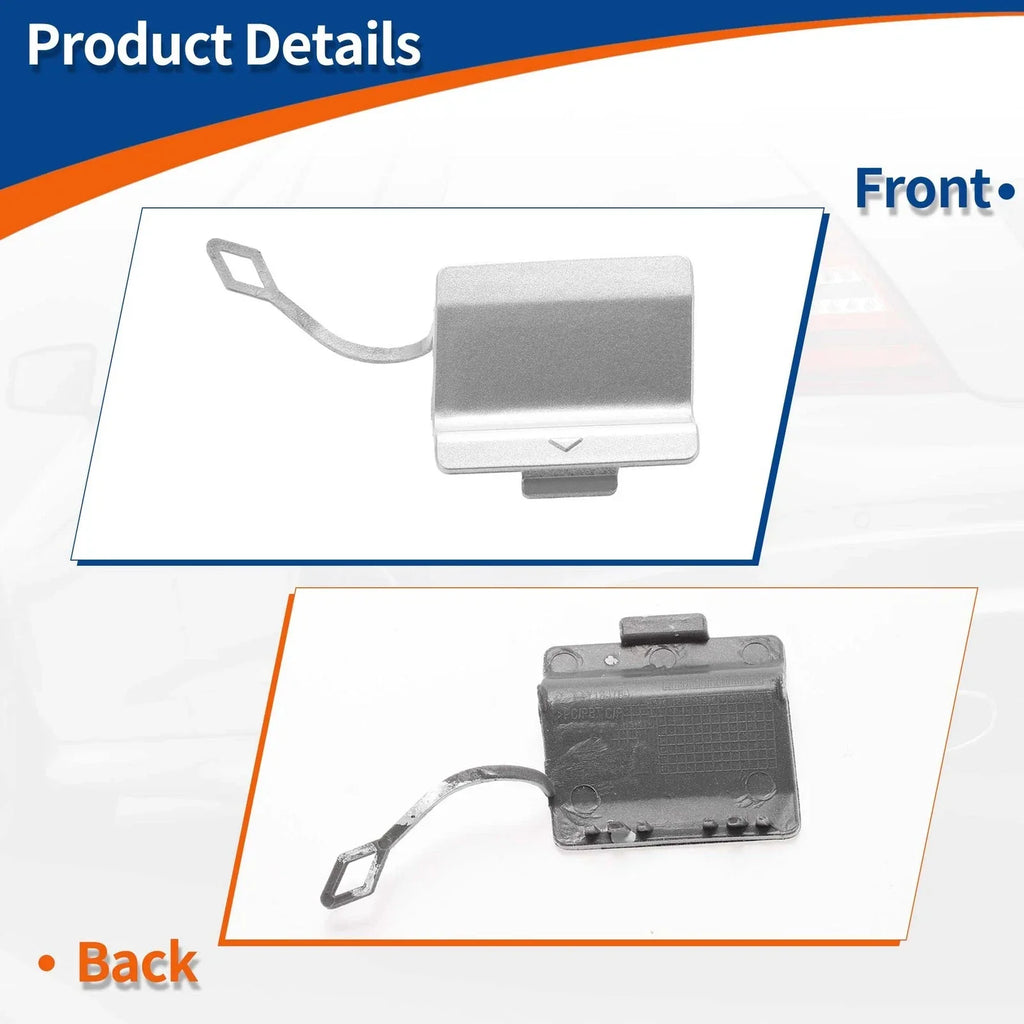 Rear Bumper Tow Hook Cover for BMW 5 Series F10 Titan Silver