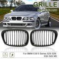 Front Upper Hood Kidney Grille Matte Black for BMW E39 525i 528i 540i M5 (1996–2003)