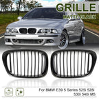 Front Upper Hood Kidney Grille Matte Black for BMW E39 525i 528i 540i M5 (1996–2003)